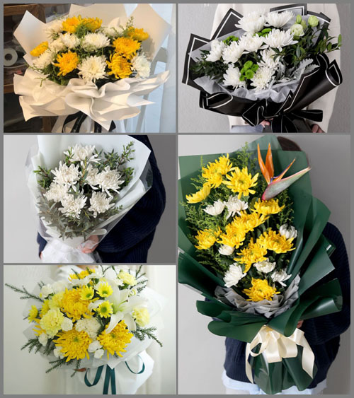 安徽亳州市蒙城县王集乡王窑村白事花束代送